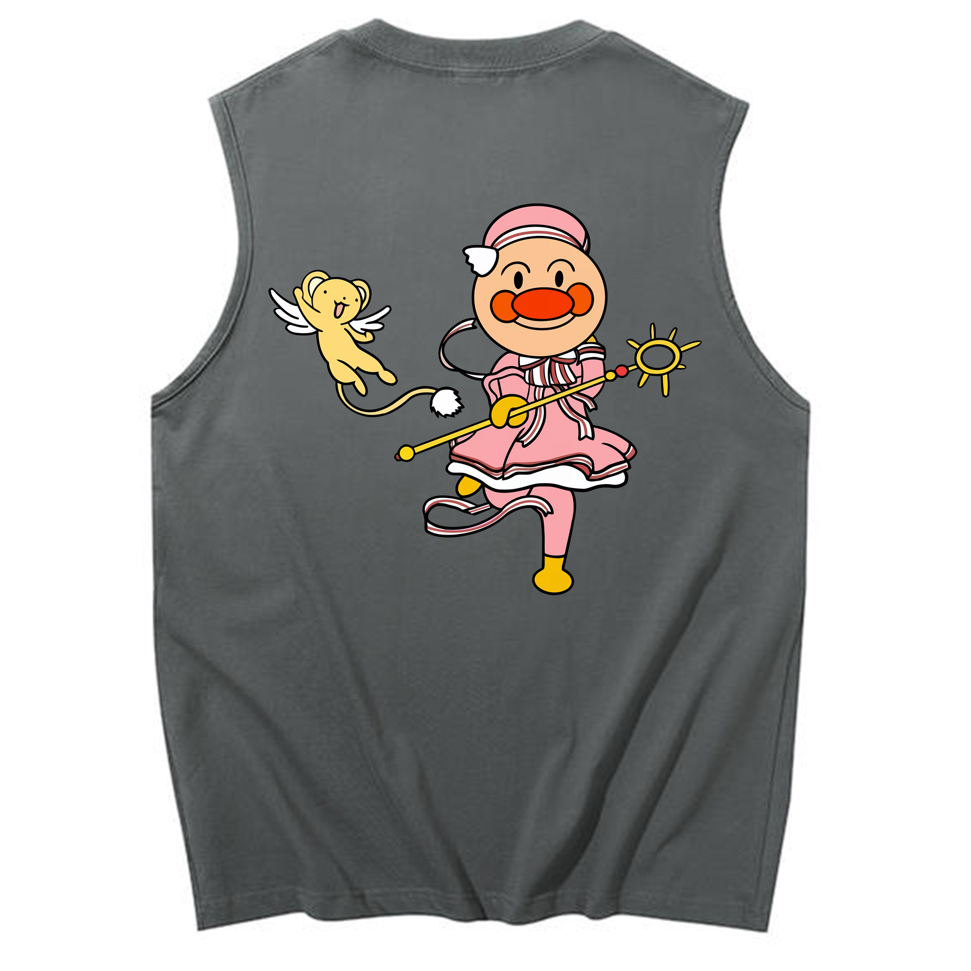（画像用） アンパンマン Anpanman コットン100％タンクトップ（背面プリント）